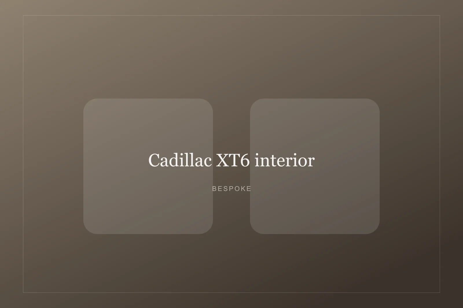 Rear cabin of the Cadillac XT6 with executive seating