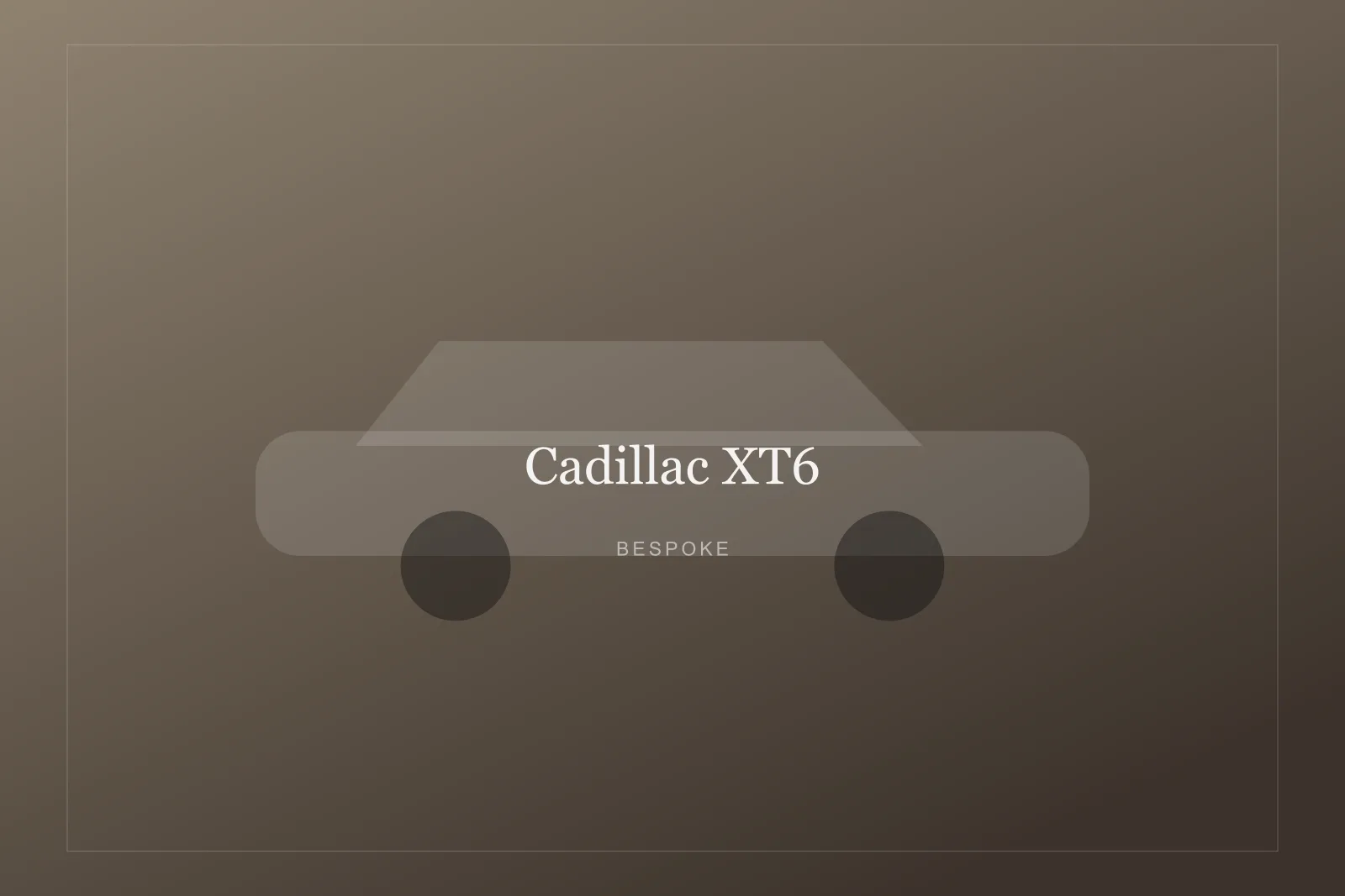 Cadillac XT6 — Executive Sedan for hire