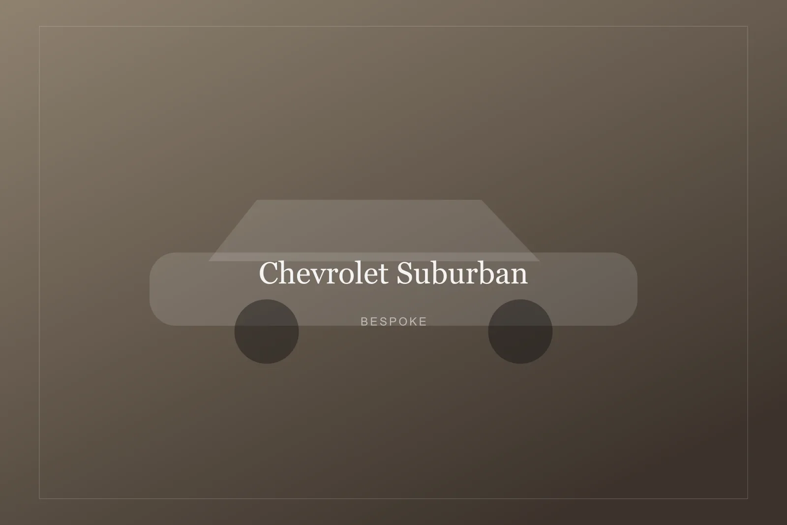 Chevrolet Suburban — Executive SUV for hire