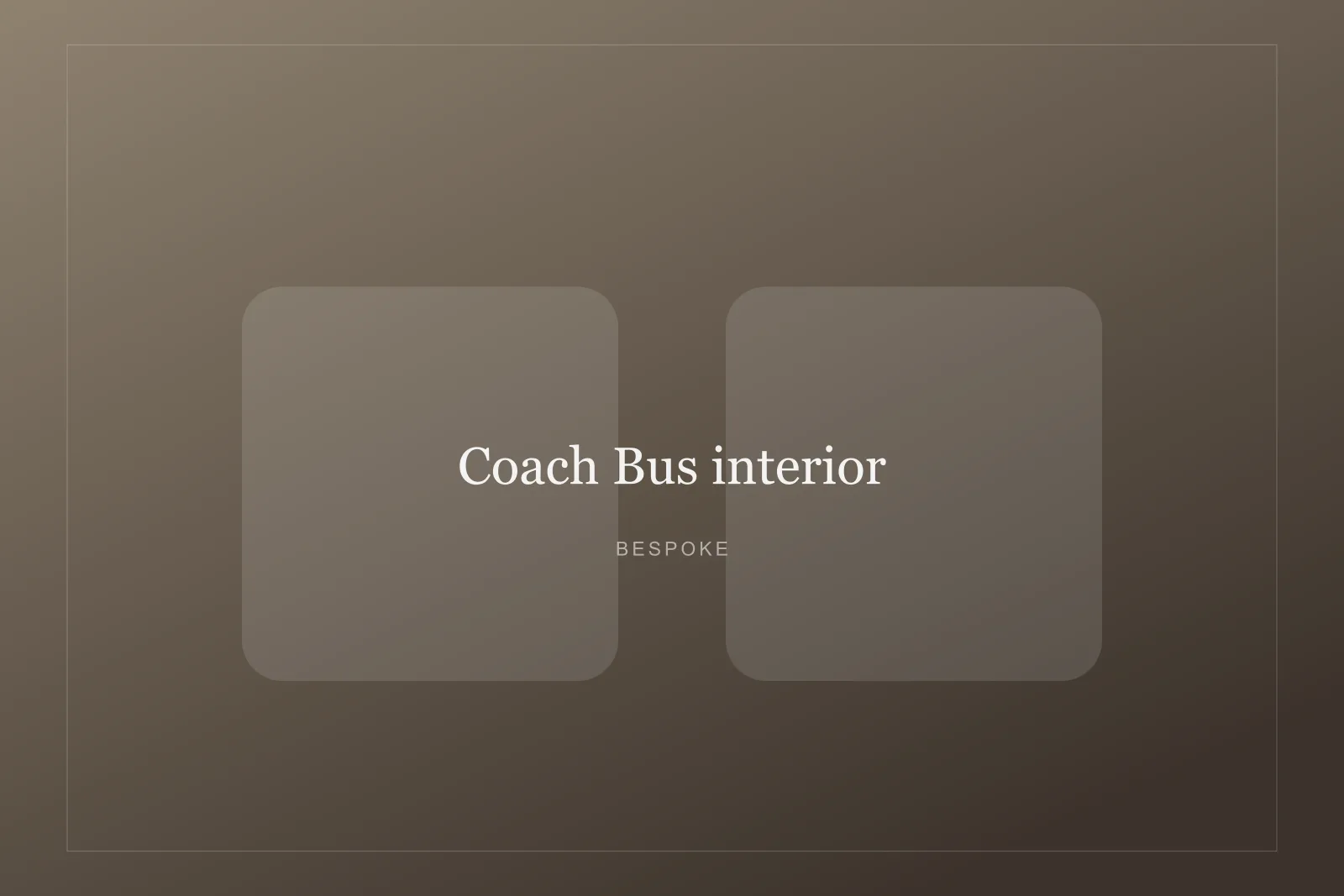 Rear cabin of the Coach Bus with executive seating