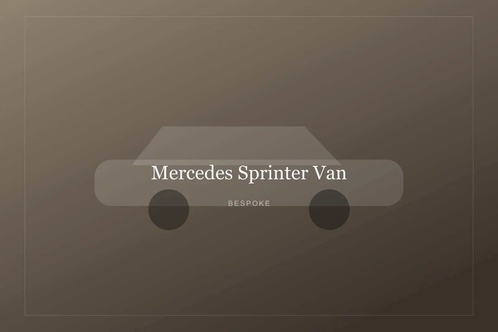 Mercedes Sprinter Van — Executive Van for hire