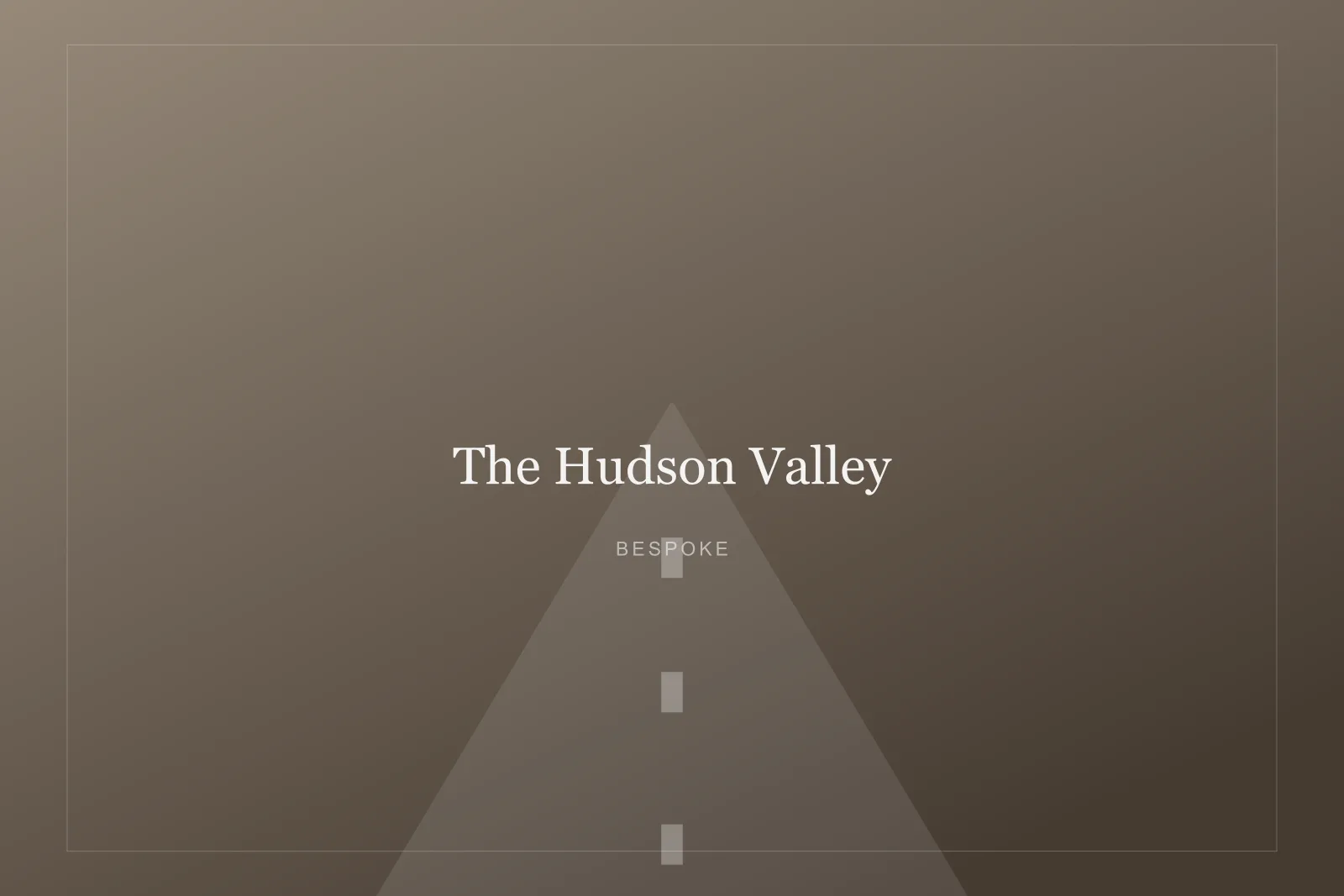 The road from New York City to The Hudson Valley