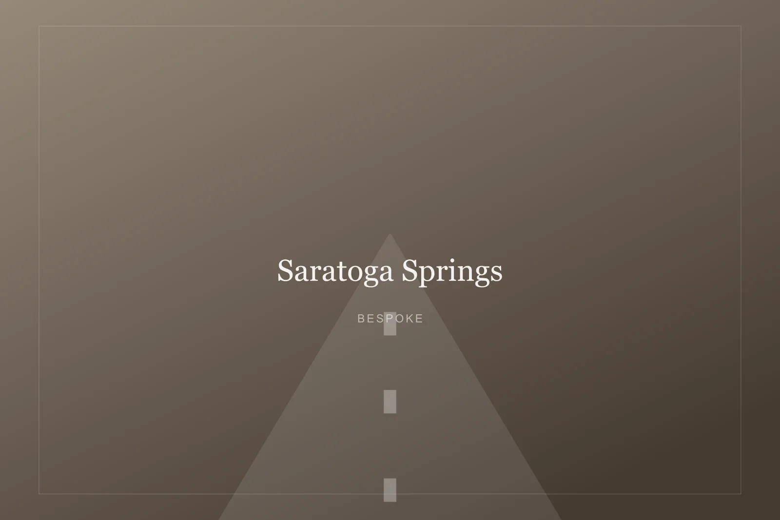 The road from New York City to Saratoga Springs